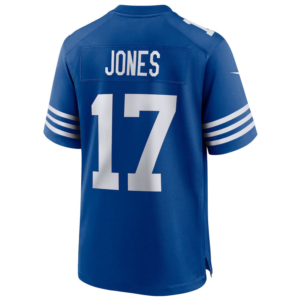 IN.Colts #17 Daniel Jones Royal Alternate Game Stitched American Football Jerseys