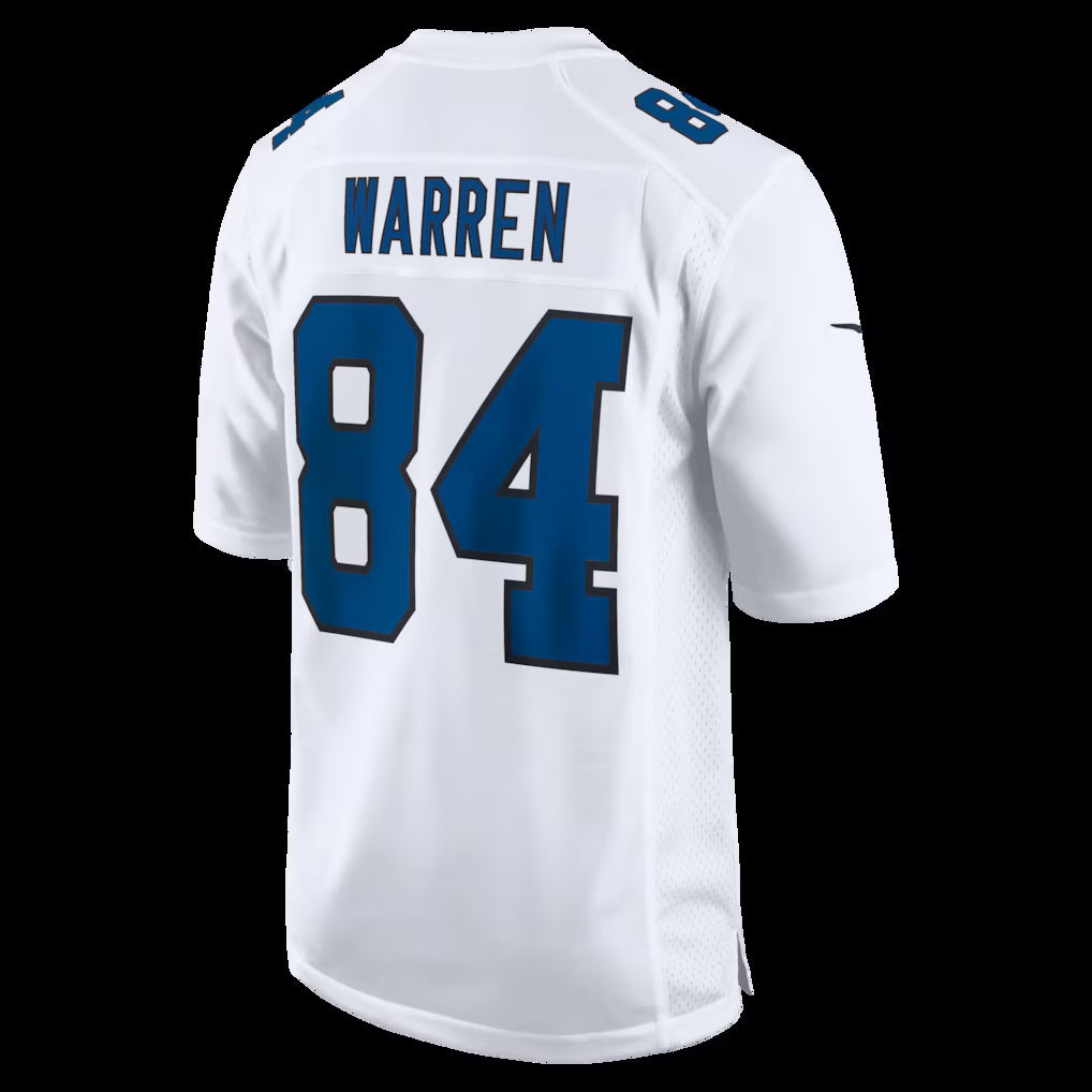IN.Colts #84 Tyler Warren Tundra White Fashion Game Stitched American Football Jerseys