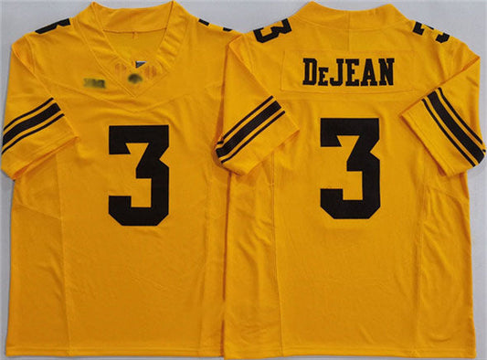 I.Hawkeyes #3 Cooper DeJean Yellow F.U.S.E. Stitched American College Jerseys
