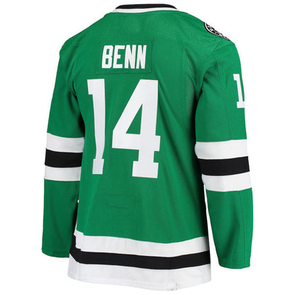 D.Stars #14 Jamie Benn Home Captain Patch Primegreen Authentic Pro Player Jersey Kelly Green Stitched American Hockey Jerseys CROVYIE