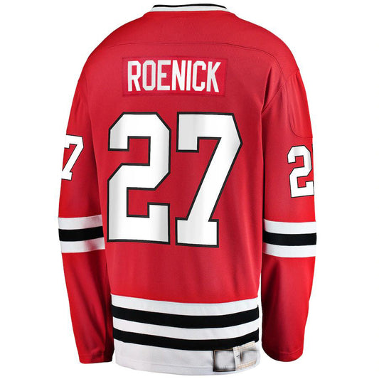 C.Blackhawks #27 Jeremy Roenick Fanatics Branded Premier Breakaway Retired Player Jersey Red Stitched American Hockey Jerseys CROVYIE