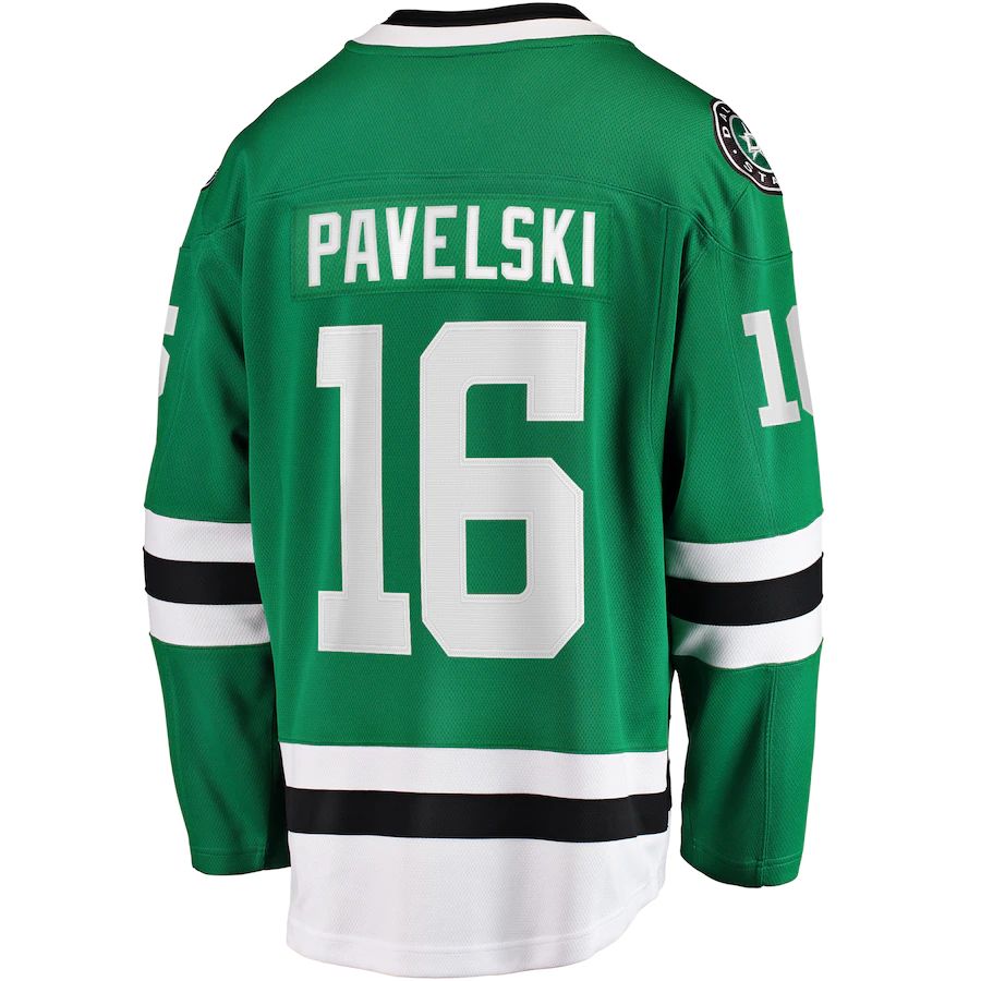 D.Stars #16 Joe Pavelski Fanatics Branded Breakaway Home Player Jersey  Kelly Green Stitched American Hockey Jerseys CROVYIE