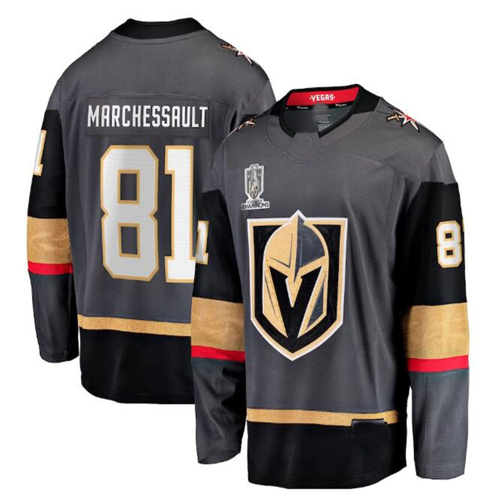 V.Golden Knights #81 Jonathan Marchessault Fanatics Branded 2023 Stanley Cup Champions Alternate Breakaway Player Jersey - Black Hockey Jerseys CROVYIE