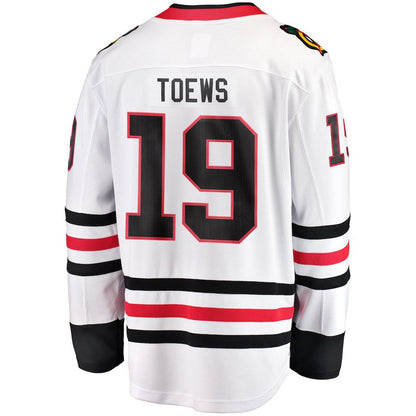 C.Blackhawks #19 Jonathan Toews Fanatics Branded Breakaway Player Jersey White Stitched American Hockey Jerseys CROVYIE