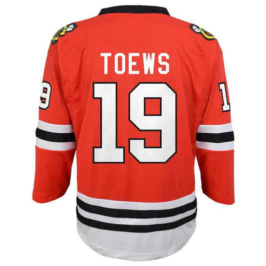 C.Blackhawks #19 Jonathan Toews Toddler Replica Player Jersey Red Stitched American Hockey Jerseys CROVYIE