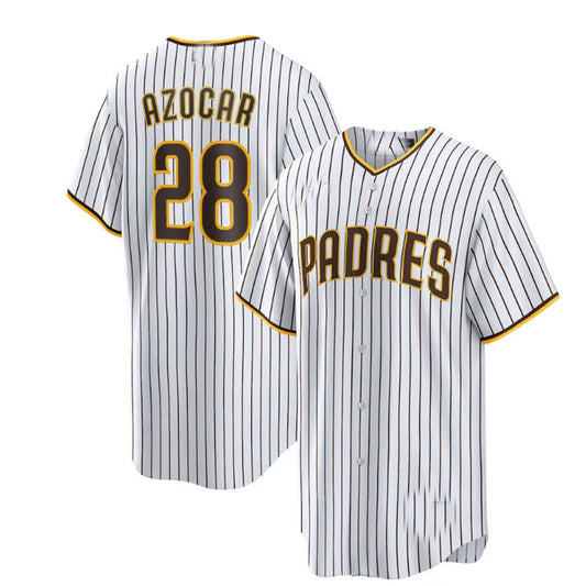 San Diego Padres #28 Jos¡§| Azocar Home Replica Player Jersey - White Baseball Jerseys