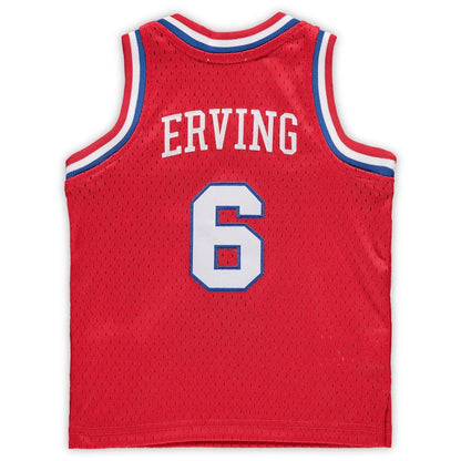 PH.76ers #6 Julius Erving Mitchell & Ness Infant 1982-83 Hardwood Classics Retired Player Jersey  Red Stitched American Basketball Jersey
