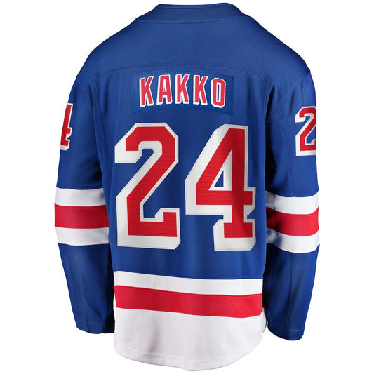 NY.Rangers #24 Kaapo Kakko Fanatics Branded Home Premier Breakaway Player Jersey Blue Stitched American Hockey Jerseys CROVYIE