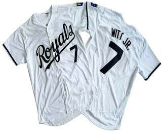 Kansas City Royals #7 Bobby Witt Jr Number White Black Name Limited Stitched Baseball Jersey