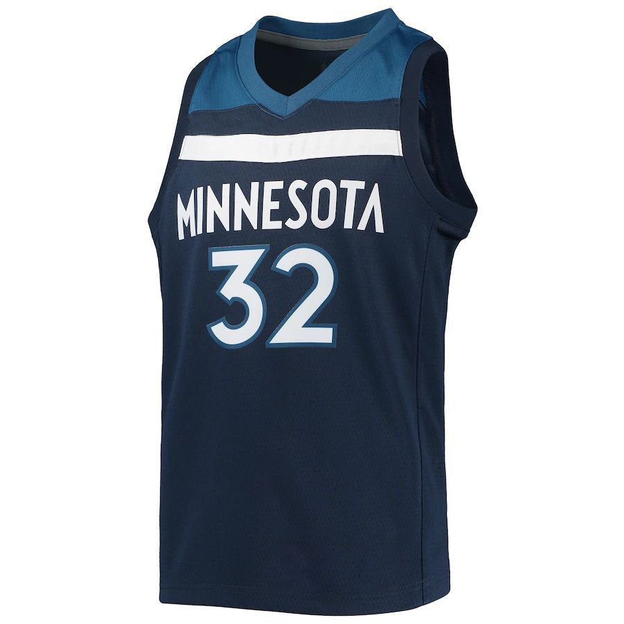 M.Timberwolves #32 Karl-Anthony Towns 2021-22 Diamond Swingman Jersey Navy Stitched American Basketball Jersey