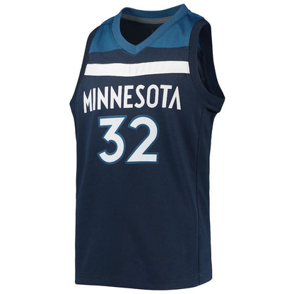 M.Timberwolves #32 Karl-Anthony Towns 2021-22 Diamond Swingman Jersey Navy Stitched American Basketball Jersey
