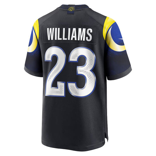 LA.Rams #23 Kyren Williams 2025 Rivalries Collection Game Jersey-Nery - Midnight Blue Stitched American Football Jersey-Nerys