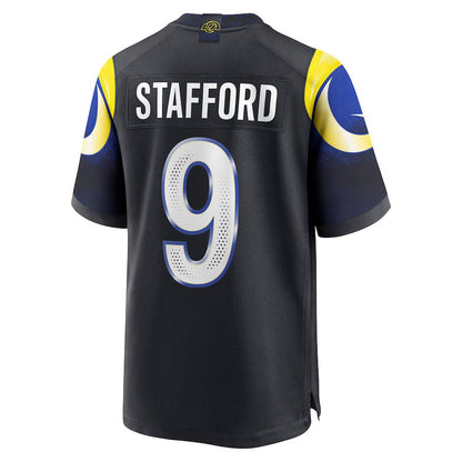 LA.Rams #9 Matthew Stafford 2025 Rivalries Collection Game Jersey-Nery - Midnight Blue Stitched American Football Jersey-Nerys