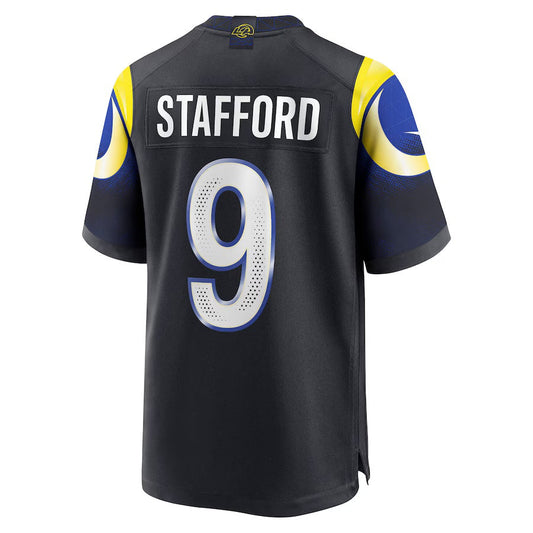 LA.Rams #9 Matthew Stafford 2025 Rivalries Collection Game Jersey-Nery - Midnight Blue Stitched American Football Jersey-Nerys