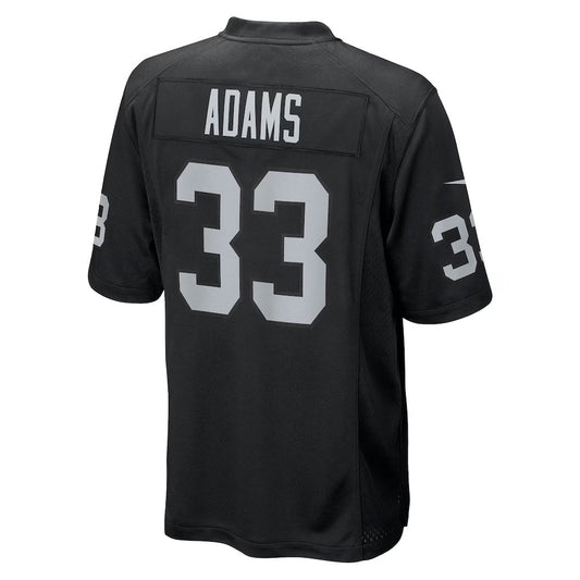 LV.Raiders #33 Jamal Adams Black Team Game American Football Jerseys