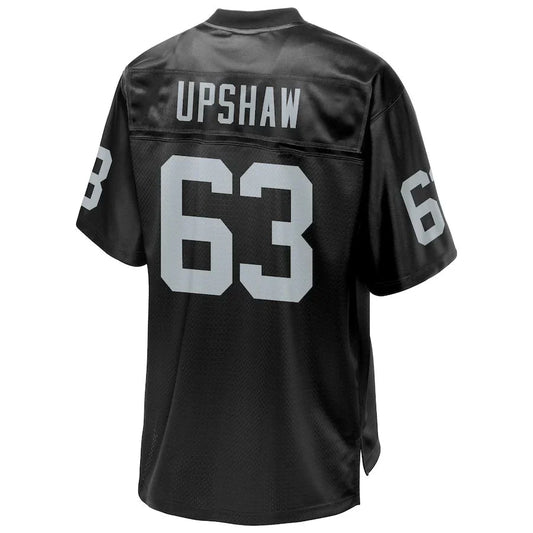 LV. Raiders #63 Gene Upshaw Pro Line Black Retired Player Jersey Stitched American Football Jerseys