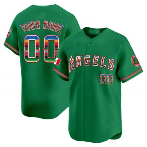 Custom Los Angeles Angels Mexico Vapor Premier Limited ¨C All Stitched Baseball Jersey