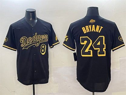 Los Angeles Dodgers Front #8 Back #24 Kobe Bryant Royal 2025 Tokyo Series Limited Stitched Baseball Jersey