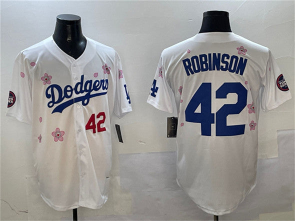 Los Angeles Dodgers #42 Jackie Robinson White 2025 Tokyo Series Limited Stitched Baseball Jersey
