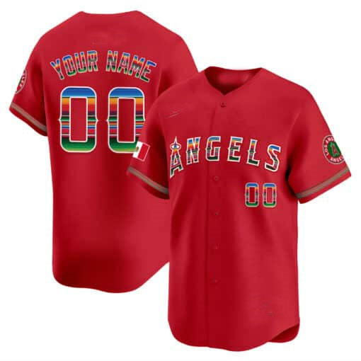 Custom Los Angeles Angels Mexico Vapor Premier Limited ¨C All Stitched Baseball Jersey