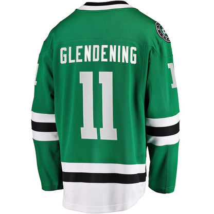 D.Stars #11 Luke Glendening Fanatics Branded Home Breakaway Player Jersey Kelly Green Stitched American Hockey Jerseys CROVYIE