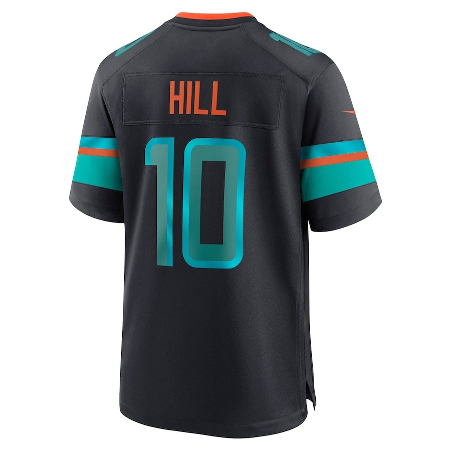 M.Dolphins #10 Tyreek Hill 2025 Rivalries Collection Game Jersey-Nery - Pitch Blue Stitched American Football Jersey-Nerys