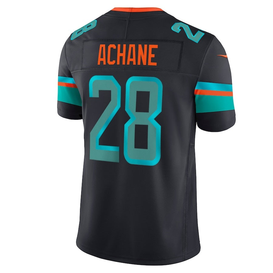 M.Dolphins #28 De¡¯Von Achane 2025 Rivalries Collection Limited Jersey-Nery - Pitch Blue Stitched American Football Jersey-Nerys
