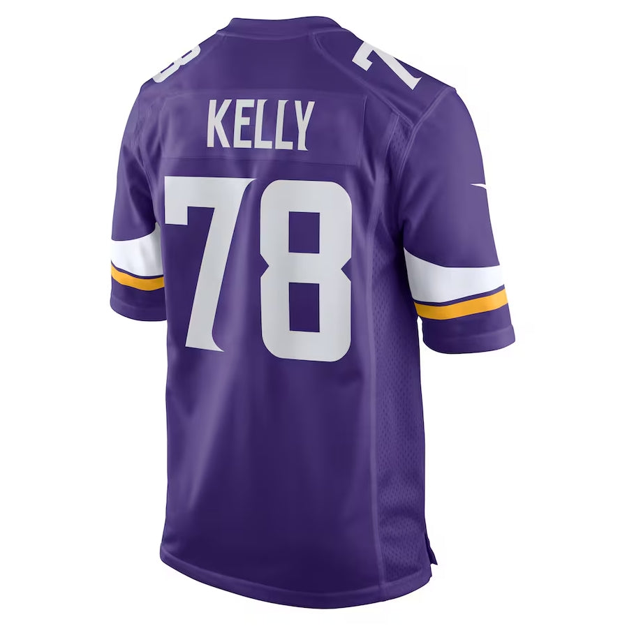 MN.Vikings #78 Ryan Kelly Purple Team Game Stitched American Football Jerseys