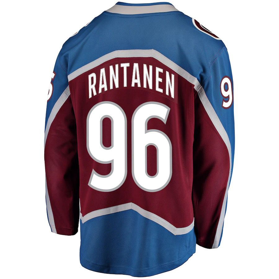 C.Avalanche #96 Mikko Rantanen Fanatics Branded Home Premier Breakaway Player Jersey  Burgundy Stitched American Hockey Jerseys CROVYIE