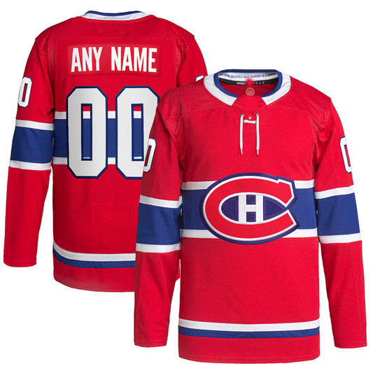 Custom M.Canadiens Home Primegreen Authentic Pro Jersey Red Stitched American Hockey Jerseys CROVYIE