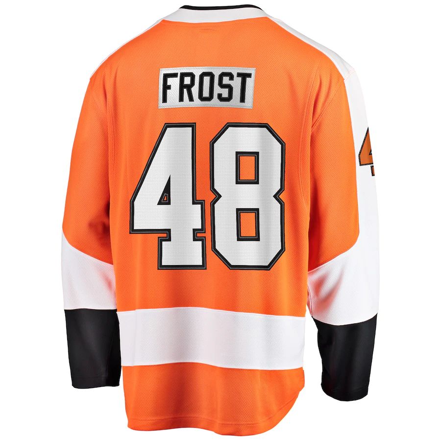 P.Flyers #48 Morgan Frost Fanatics Branded Breakaway Player Jersey Orange Stitched American Hockey Jerseys CROVYIE