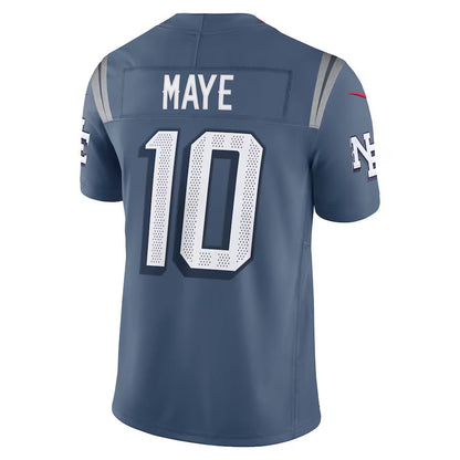 NE.Patriots #10 Drake Maye 2025 Rivalries Collection Limited Jersey-Nery - Storm Blue Stitched American Football Jersey-Nerys