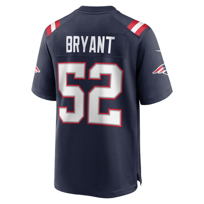 NE.Patriots #52 Marcus Bryant Navy Team Game Stitched American Football Jerseys