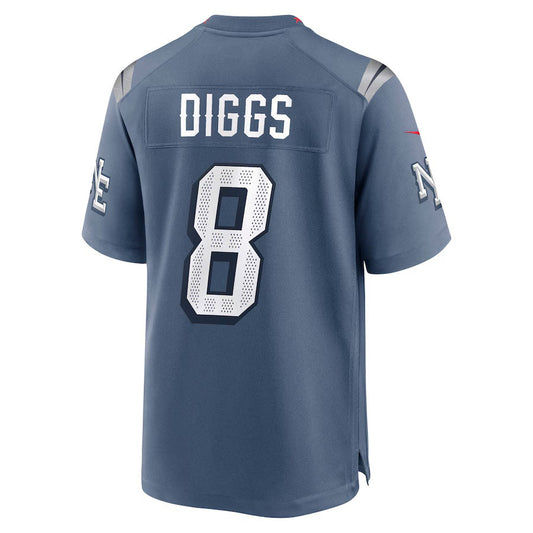 NE.Patriots #8 Stefon Diggs 2025 Rivalries Collection Game Jersey-Nery - Storm Blue Stitched American Football Jersey-Nerys