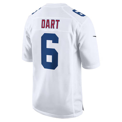 NY.Giants #6 Jaxson Dart Tundra White Fashion Game Stitched American Football Jerseys