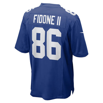 NY.Giants #86 Thomas Fidone II Royal Team Game Stitched American Football Jerseys
