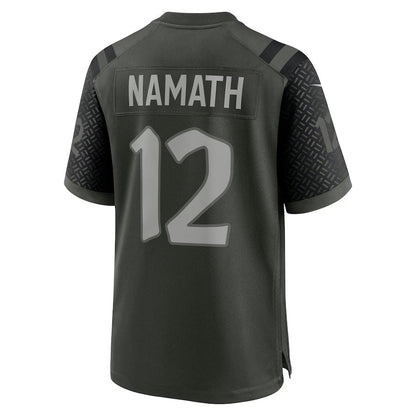 NY.Jets #12 Joe Namath 2025 Rivalries Collection Retired Player Game Jersey-Nery - Gotham Green Stitched American Football Jersey-Nerys
