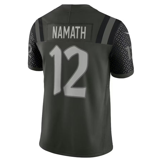 NY.Jets #12 Joe Namath 2025 Rivalries Collection Retired Player Limited Jersey-Nery - Gotham Green Stitched American Football Jersey-Nerys