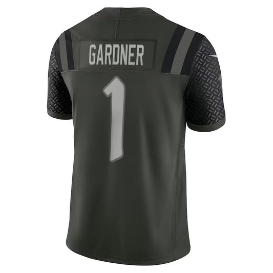 NY.Jets #1 Ahmad Sauce Gardner 2025 Rivalries Collection Limited Jersey-Nery - Gotham Green Stitched American Football Jersey-Nerys