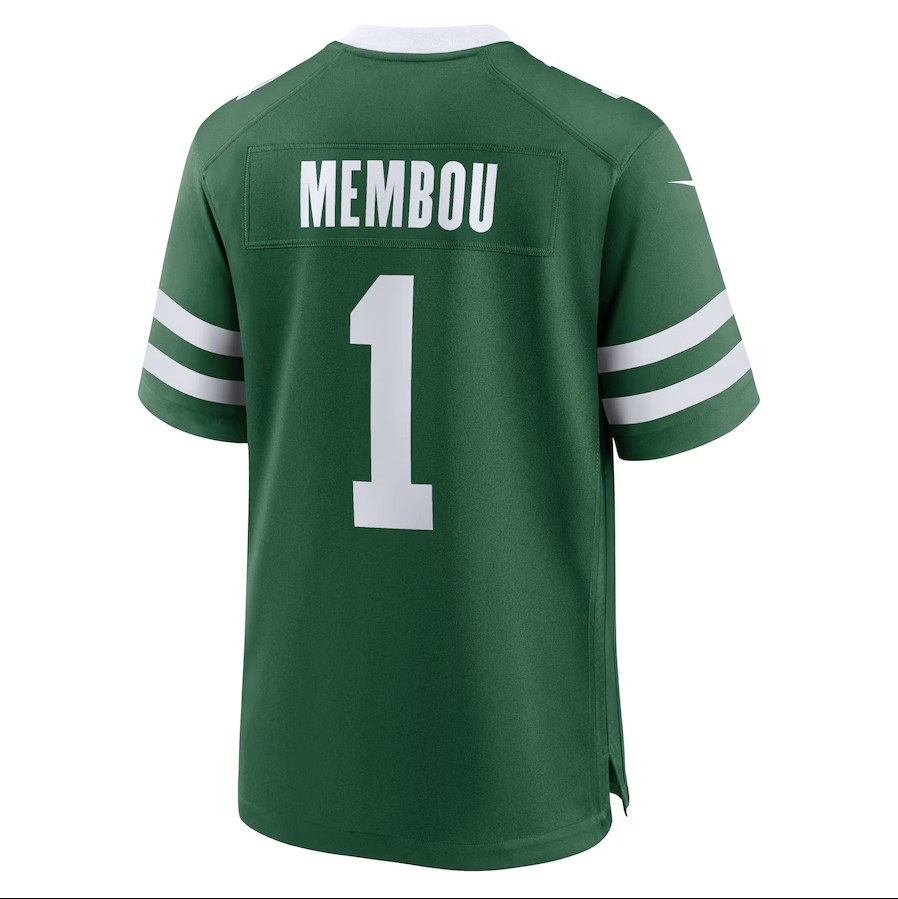 NY.Jets #1 Armand Membou Legacy 2025 Draft First Round Pick Game Stitched American Football Jerseys