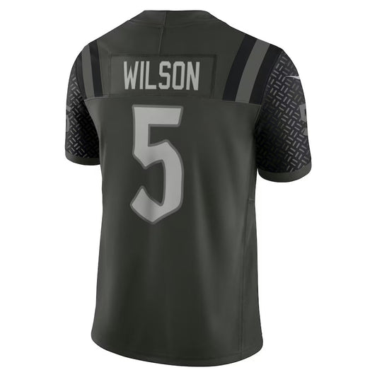 NY.Jets #5 Garrett Wilson 2025 Rivalries Collection Limited Jersey-Nery - Gotham Green Stitched American Football Jersey-Nerys