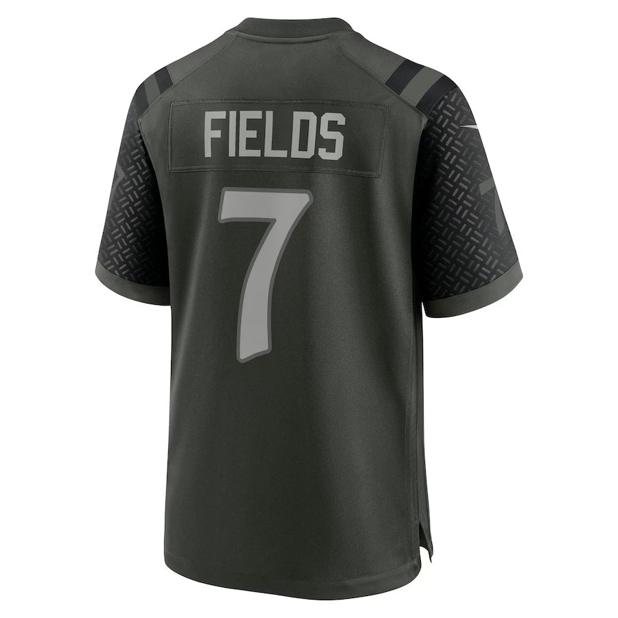 NY.Jets #7 Justin Fields 2025 Rivalries Collection Game Jersey-Nery - Gotham Green Stitched American Football Jersey-Nerys
