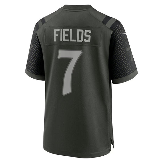 NY.Jets #7 Justin Fields 2025 Rivalries Collection Game Jersey-Nery - Gotham Green Stitched American Football Jersey-Nerys
