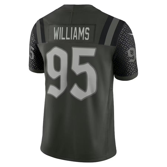 NY.Jets #95 Quinnen Williams 2025 Rivalries Collection Limited Jersey-Nery - Gotham Green Stitched American Football Jersey-Nerys