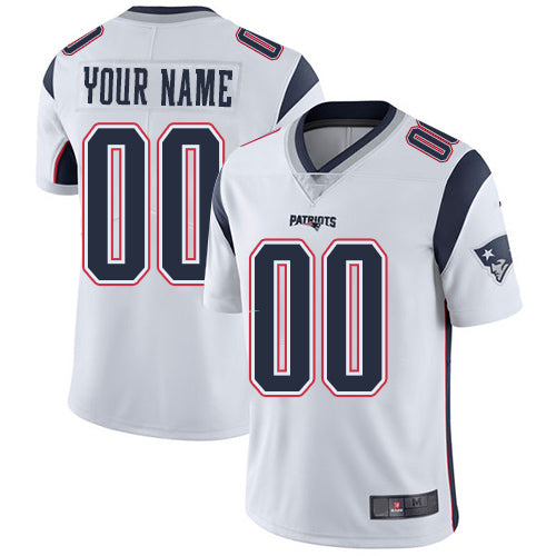 NE.Patriots White Customized Vapor Untouchable Player Limited Jersey Stitched Football Jerseys