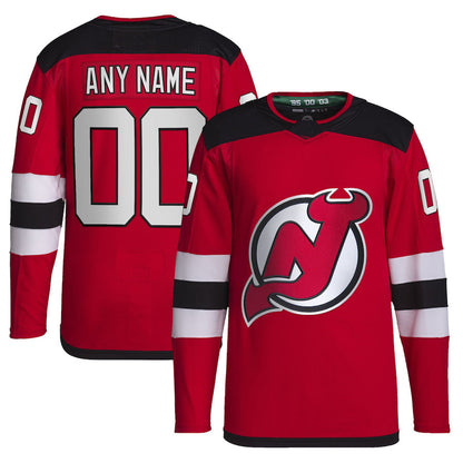 Custom NJ.Devils Home Primegreen Authentic Pro Red Stitched American Hockey Jerseys CROVYIE