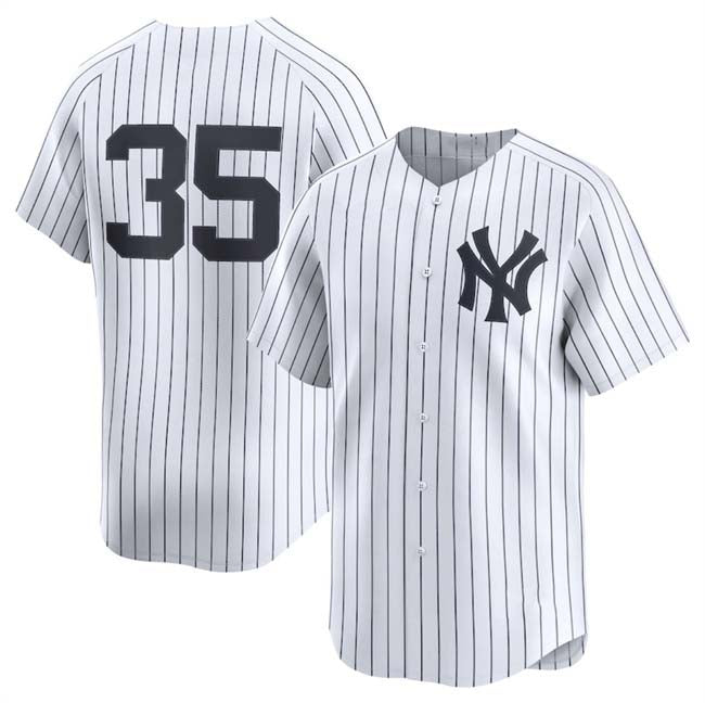 New York Yankees #35 Cody Bellinger White 2024 Home Limited Stitched Baseball Jersey