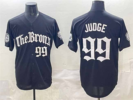 New York Yankees #99 Aaron Judge Black 'Gothic Legacy Edition' Vapor Premier Limited Stitched Baseball Jersey