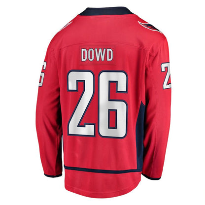 W.Capitals #26 Nic Dowd Fanatics Branded Home Breakaway Player Jersey Red Stitched American Hockey Jerseys CROVYIE