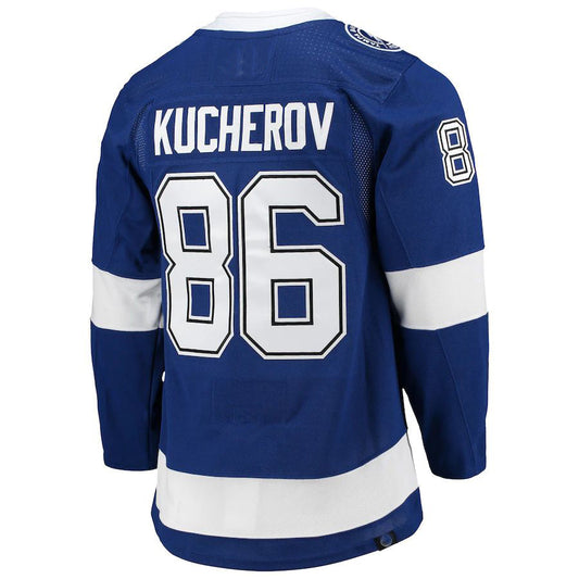 TB.Lightning #86 Nikita Kucherov Home Primegreen Authentic Pro Player Jersey Blue Stitched American Hockey Jerseys CROVYIE